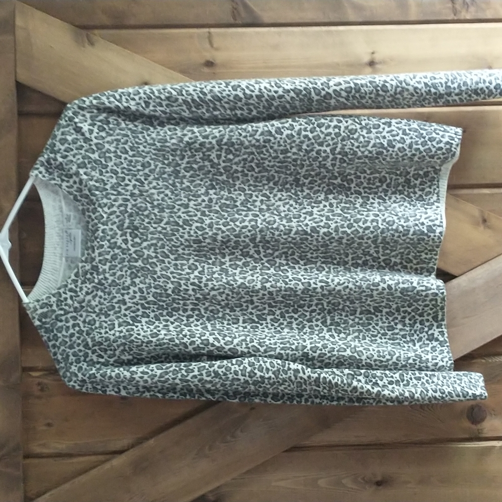 Ladies Cashmalon Animal Print Top